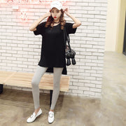 チュニック カットソー Tシャツ 半袖 ラウンドネック レディース トップス スリット 後ろ長め 春夏 無地 シンプル カジュアル お出かけ おしゃれ 普段着