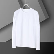 長袖Tシャツ メンズ カットソー 無地 ラウンドネック ロンT トップス インナー シンプル ベーシック カジュアル ホワイト ブラック グレー 白 黒