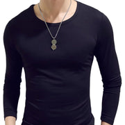 Tシャツ 長袖 Vネック ラウンドネック メンズ 男性用 トップス 無地 黒 白 定番 丸首 インナーシャツ カジュアル シンプル おしゃれ 旅行 お出かけ 部屋着 紳士用 グレー ワイン グリーン ブルー ネイビー ベージュ