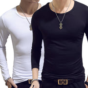 Tシャツ 長袖 Vネック ラウンドネック メンズ 男性用 トップス 無地 黒 白 定番 丸首 インナーシャツ カジュアル シンプル おしゃれ 旅行 お出かけ 部屋着 紳士用 グレー ワイン グリーン ブルー ネイビー ベージュ