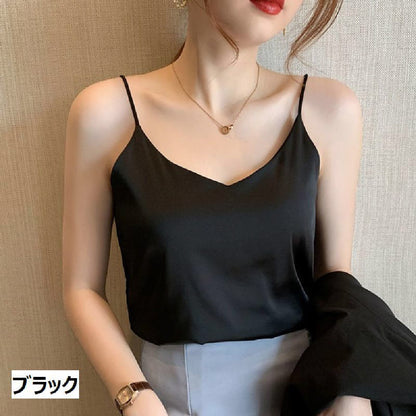 キャミソール レディース 婦人服 トップス インナー Vネック 商品画像3