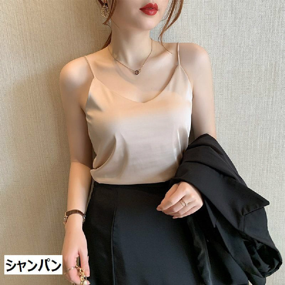 キャミソール レディース 婦人服 トップス インナー Vネック 商品画像4
