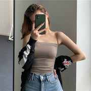 カップ付きキャミソール ブラトップ レディース ブラキャミソール 女性下着 ロング ショート 細ストラップ インナー 無地 単色 おしゃれ かわいい スタイリッシュ カジュアル デイリー チューブトップ風