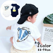 ロンパース カバーオール ジャンプスーツ 子供服 ベビー 新生児 赤ちゃん キッズ 男の子 女の子 半袖 スナップボタン仕様 バックプリント アニマル シマウマ おしゃれ かわいい 出産祝い ギフト