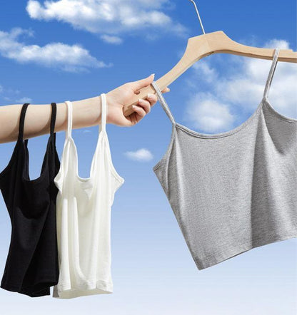 ハーフキャミソール カップなし パッドなし ショート丈 レディース 女性 商品画像2