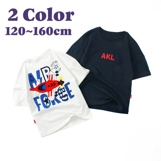 Tシャツ ラウンドネック クルーネック 半袖 キッズ ジュニア 商品画像