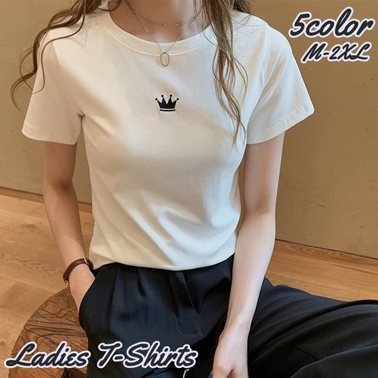 Tシャツ カットソー 半袖 レディース 女性 女子 商品画像
