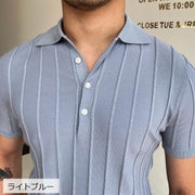 ポロシャツ メンズ 男性 紳士用 半袖 トップス カットソー 大きいサイズ ゆったり ラフ 襟付き ライン 線 模様 単色 おしゃれ カジュアル かっこいい 定番 ベーシック シンプル お出かけ スポーツ ゴルフ アウトドア 普段着 白 青