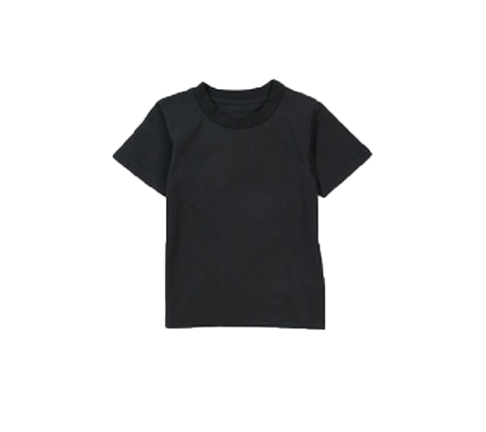 Tシャツ 半袖 カットソー 子供服 キッズ ジュニア チャコール バリエーション画像
