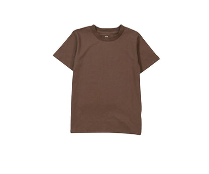 Tシャツ 半袖 カットソー 子供服 キッズ ジュニア モカ バリエーション画像