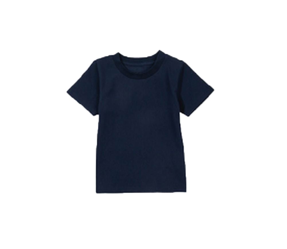 Tシャツ 半袖 カットソー 子供服 キッズ ジュニア ネイビー バリエーション画像