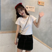 半袖カットソー バックリボン ショート丈 Tシャツ レディース トップス 背中魅せ クルーネック 無地 カジュアル ホワイト ブラック グリーン パープル