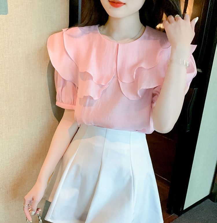 ブラウス 半袖 プルオーバー レディース 婦人服 トップス 商品画像4