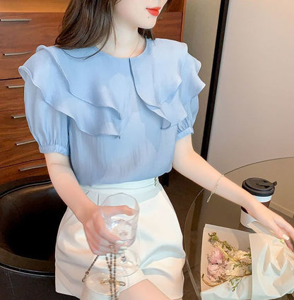 ブラウス 半袖 プルオーバー レディース 婦人服 トップス 商品画像5