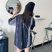 カットソー 半袖 Tシャツ チュニック タイダイ レディース 女性用 トップス オーバーサイズ おしゃれ かわいい カジュアル 体型カバー