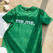 Tシャツ 半袖 丸首 クルーネック キッズ 子供服 男女兼用 女の子 男の子 英字プリント シンプル かわいい おしゃれ 90 100 110 120 130