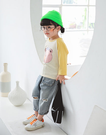 Tシャツ カットソー 長袖 トップス キッズ ベビー 商品画像5