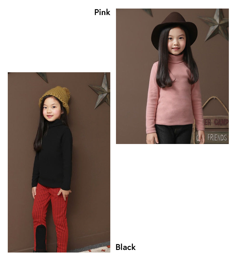 子供用 カットソー タートルネック 綿 ハイネック 長袖 商品画像4