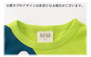 Tシャツ 半袖 ラウンドネック 丸首 丸襟 子供用 トップス カットソー プリント サメ 鮫 シャーク かっこいい カッコイイ 男の子 男児 キッズ 子供服 子ども服 こども服 高学年 90cm 100cm 110cm 120cm 130cm 140cm 黄色 緑