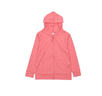 子供服 UVカットパーカー ジップパーカー パーカー 長袖 UVカット サーモンピンク バリエーション画像