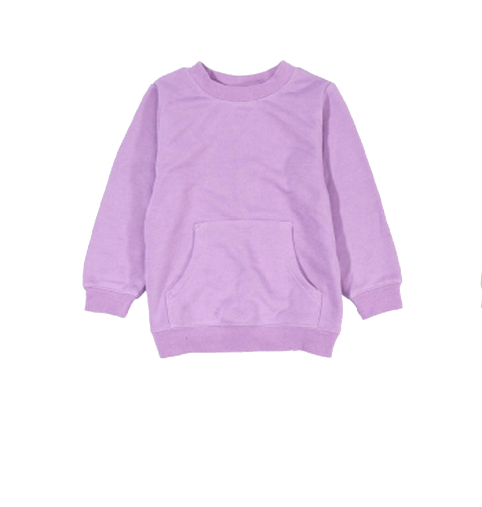 トレーナー 裏毛 長袖 カンガルーポケット 子供服 キッズ ラベンダー バリエーション画像