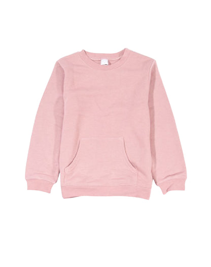 トレーナー 裏毛 長袖 カンガルーポケット 子供服 キッズ ピンク バリエーション画像