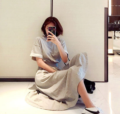 ワンピース Aライン 半袖 ロング丈 レディース 女性 商品画像5