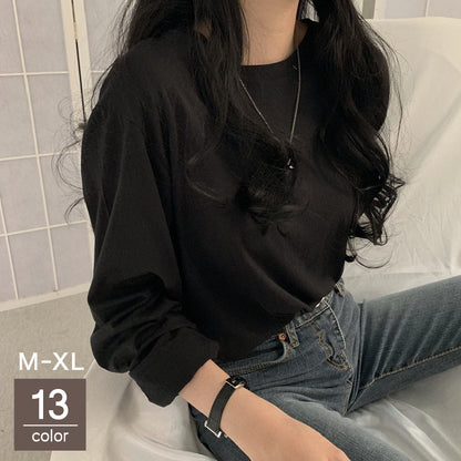 ロングTシャツ ロンT 長袖 レディース トップス カットソー 商品画像