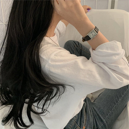ロングTシャツ ロンT 長袖 レディース トップス カットソー 商品画像3