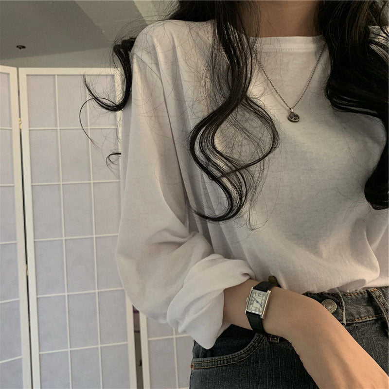 ロングTシャツ ロンT 長袖 レディース トップス カットソー 商品画像4