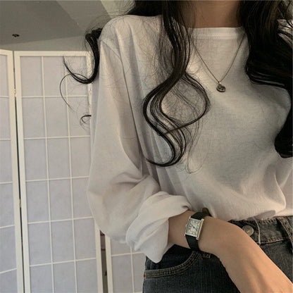ロングTシャツ ロンT 長袖 レディース トップス カットソー 商品画像4