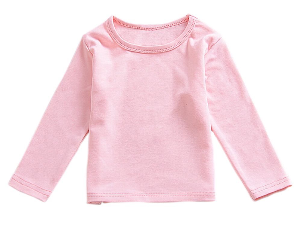 長袖Tシャツ カットソー 子供服 こども服 ベビー服 ベビーウェア トップス 春秋冬 無地 シンプル ロングスリーブ クルーネック ラウンドネック キッズ 男の子 女の子 男児 女児 幼児 小学生 80cm  90cm  100cm 110cm 120cm