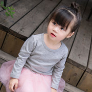 長袖Tシャツ カットソー 子供服 こども服 ベビー服 ベビーウェア トップス 春秋冬 無地 シンプル ロングスリーブ クルーネック ラウンドネック キッズ 男の子 女の子 男児 女児 幼児 小学生 80cm  90cm  100cm 110cm 120cm