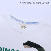 長袖Tシャツ カットソー キッズ ベビー 男の子 女の子 トップス 子供服 プリント 恐竜 ダイナソー 重ね着風 カモフラージュ風 迷彩 カジュアル かっこいい クール