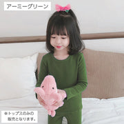 長袖Tシャツ Tシャツ 長袖 カットソー キッズ 子供服 ベビー ジュニア 女の子 男の子 トップス 無地 シンプル 着回し 定番 かわいい カジュアル お出かけ 通学 通園 カラバリ豊富