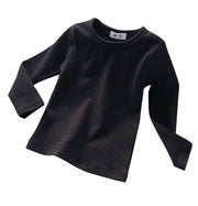 長袖Tシャツ Tシャツ 長袖 カットソー キッズ 子供服 ベビー ジュニア 女の子 男の子 トップス 無地 シンプル 着回し 定番 かわいい カジュアル お出かけ 通学 通園 カラバリ豊富