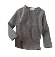 長袖Tシャツ Tシャツ 長袖 カットソー キッズ 子供服 ベビー ジュニア 女の子 男の子 トップス 無地 シンプル 着回し 定番 かわいい カジュアル お出かけ 通学 通園 カラバリ豊富