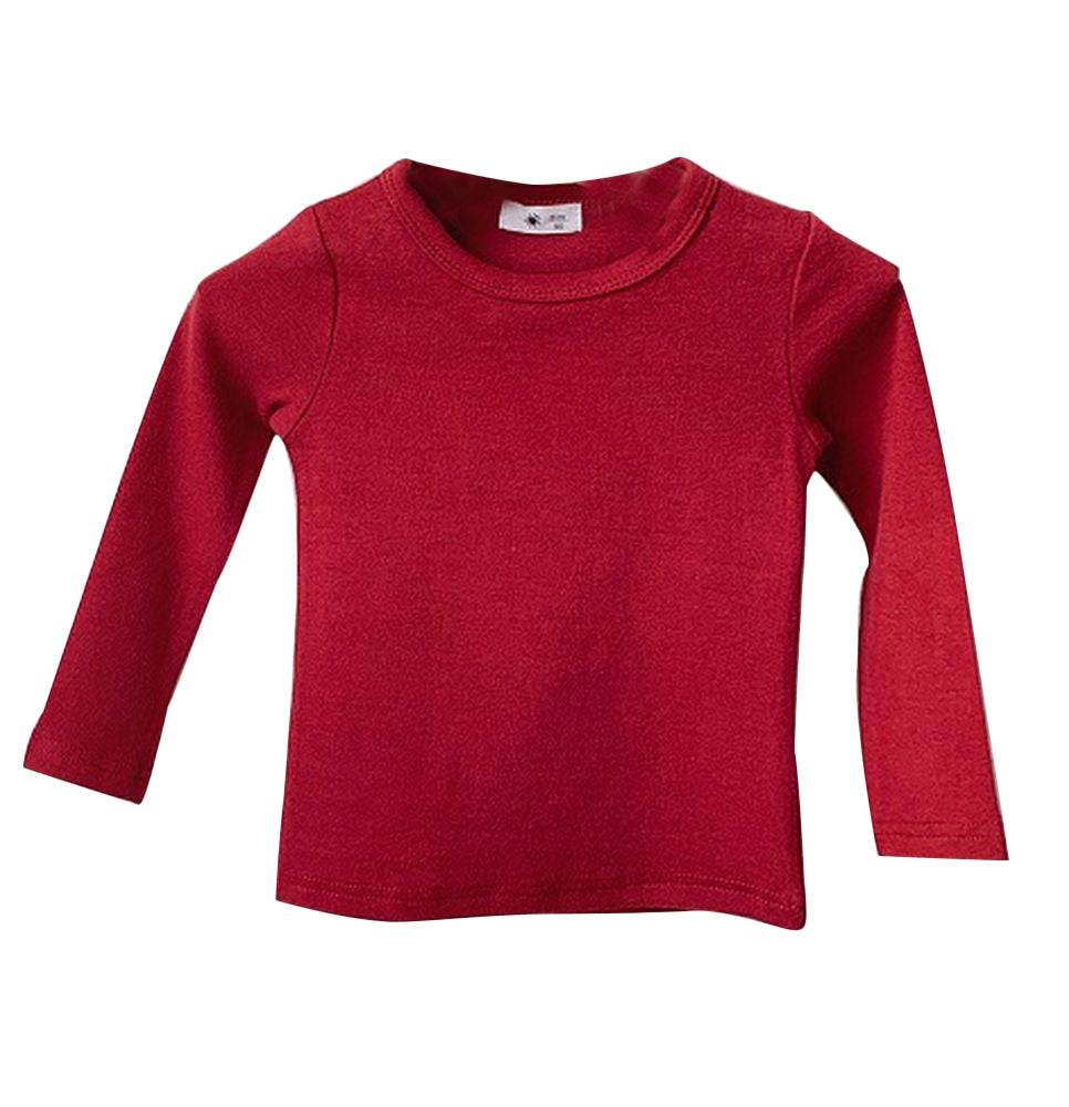 長袖Tシャツ Tシャツ 長袖 カットソー キッズ 子供服 ベビー ジュニア 女の子 男の子 トップス 無地 シンプル 着回し 定番 かわいい カジュアル お出かけ 通学 通園 カラバリ豊富