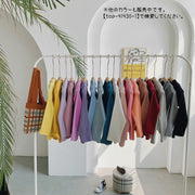 長袖Tシャツ Tシャツ 長袖 カットソー キッズ 子供服 ベビー ジュニア 女の子 男の子 トップス 無地 シンプル 着回し 定番 かわいい カジュアル お出かけ 通学 通園 カラバリ豊富