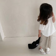 カットソー チュニック Tシャツ 半袖 子供 キッズ ジュニア トップス ラウンドネック テールカット 単色 無地 シンプル 着回し カジュアル お洒落 子供服