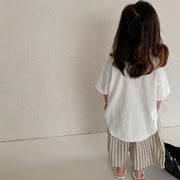 カットソー チュニック Tシャツ 半袖 子供 キッズ ジュニア トップス ラウンドネック テールカット 単色 無地 シンプル 着回し カジュアル お洒落 子供服