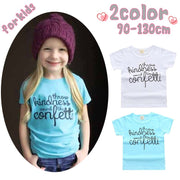 Tシャツ 半袖 ラウンドネック 英字ロゴ キッズ 子供服 男の子 女の子 かわいい シンプル デイリー おしゃれ トップス プルオーバー 通園 通学 カジュアル スタンダード 男児 女児
