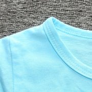 Tシャツ 半袖 ラウンドネック 英字ロゴ キッズ 子供服 男の子 女の子 かわいい シンプル デイリー おしゃれ トップス プルオーバー 通園 通学 カジュアル スタンダード 男児 女児