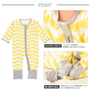 カバーオール ロンパース オールインワン 長袖 長ズボン ロングパンツ ベビー服 赤ちゃん 新生児 男の子 女の子 ジップアップ ジッパー チャック ファスナー 総柄 出産祝い ウシ かわいい 子供服 子ども こども 60cm 70cm 80cm 90cm