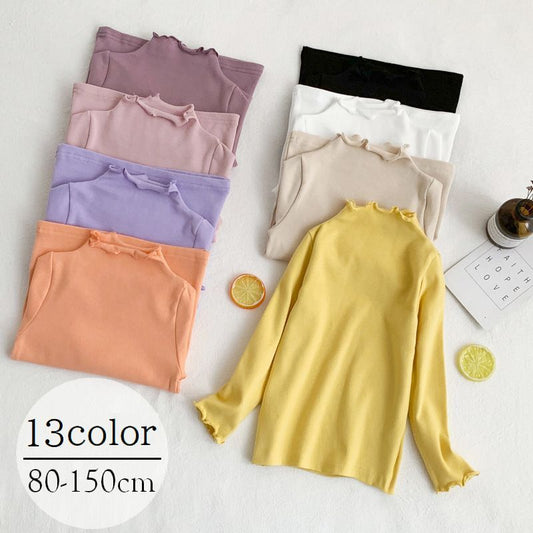 カットソー 長袖 シャツ キッズ ジュニア 女子 商品画像