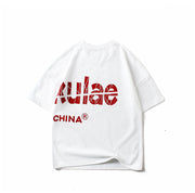 Tシャツ ラウンドネック 半袖 子供服 子供 キッズ 男の子 女の子 プリント 英字 夏服 かわいい 普段着 デイリー ファッション おしゃれ お出かけ