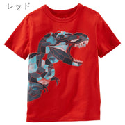 キッズ Tシャツ キッズ 子供服 男の子 女の子 半袖 プリント 可愛い かっこいい おしゃれ 丸首 柄 おもしろ かわいい 恐竜 プレゼント 春 夏 カジュアル