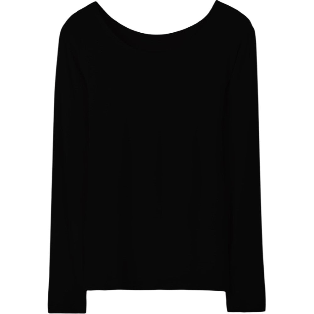 長袖Tシャツ ロングTシャツ レディース 女性 トップス インナー Uネック プルオーバー 長袖 スリム フィット 無地 単色 カットソー シンプル ソリッドカラー カジュアル 普段使い 着回し力 婦人用