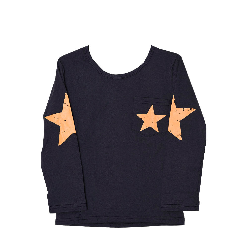 長袖Tシャツ カットソー ロンT プリントTシャツ 子供服 男の子 ネイビー バリエーション画像