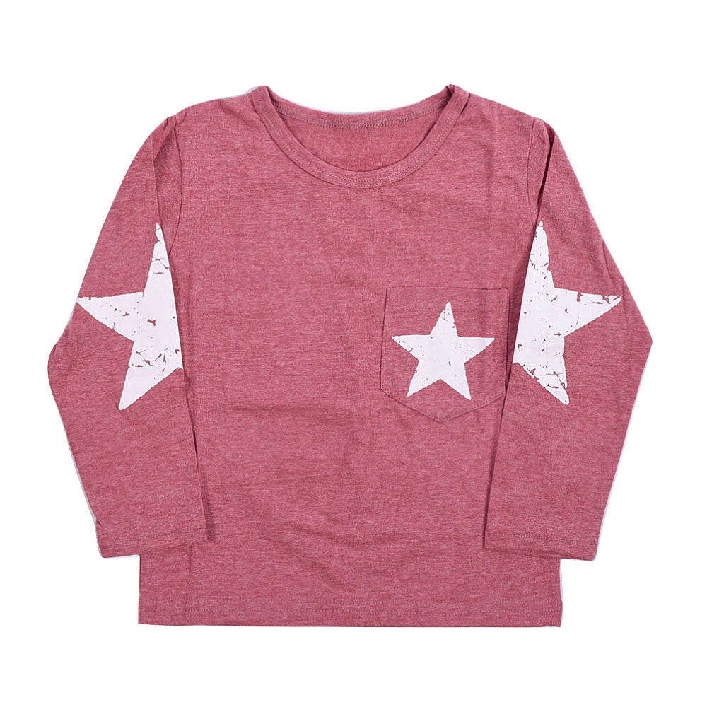 長袖Tシャツ カットソー ロンT プリントTシャツ 子供服 男の子 ワイン バリエーション画像